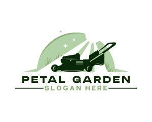 Lawn Mower Grass Cleaning logo design