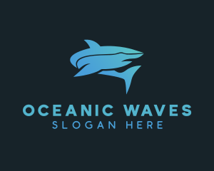 Aquatic Shark Fish logo