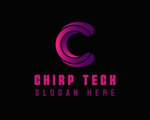 Tech App Letter C logo design