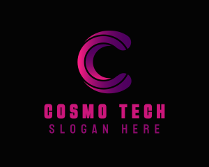 Tech App Letter C logo design