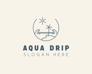 Sea Ocean Beachfront logo design