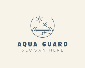 Sea Ocean Beachfront logo design