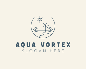 Sea Ocean Beachfront logo design