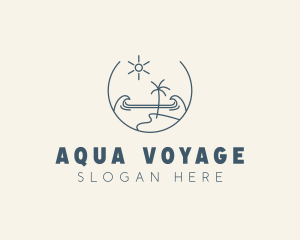 Sea Ocean Beachfront logo design