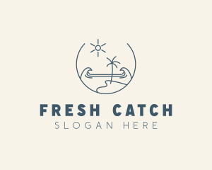 Sea Ocean Beachfront logo design