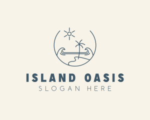 Sea Ocean Beachfront logo design