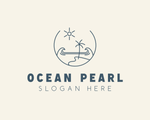 Sea Ocean Beachfront logo design