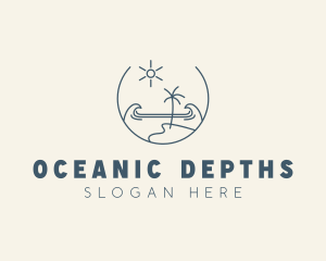 Sea Ocean Beachfront logo design