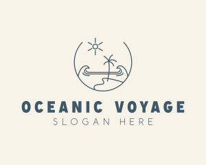 Sea Ocean Beachfront logo design