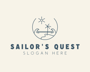 Sea Ocean Beachfront logo design