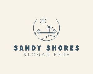 Sea Ocean Beachfront logo design