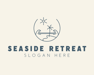 Sea Ocean Beachfront logo design