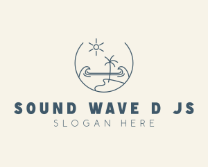 Sea Ocean Beachfront logo design