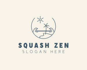 Sea Ocean Beachfront logo design