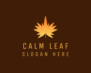 Orange Maple Leaf logo design