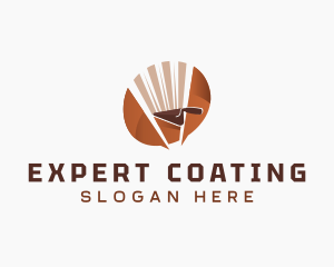 Trowel Plastering Cement logo design