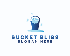 Sanitary Bucket Cleaning logo design