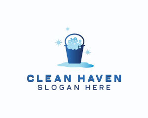 Sanitary Bucket Cleaning logo design