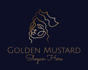 Golden Royal Queen logo design