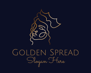 Golden Royal Queen logo design