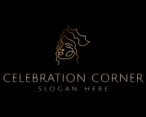 Golden Royal Queen logo design