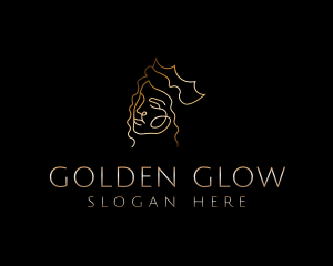 Golden Royal Queen logo design