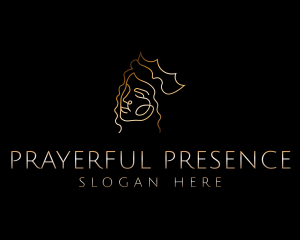 Golden Royal Queen logo design