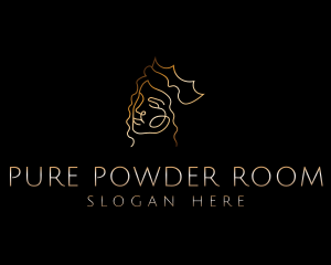 Golden Royal Queen logo design