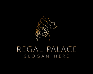 Golden Royal Queen logo design