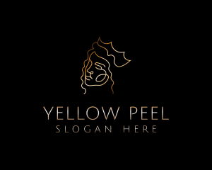 Golden Royal Queen logo design