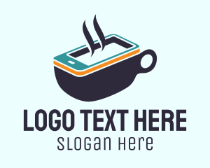 Mobile Coffee Cup Logo