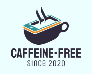 Mobile Coffee Cup logo design