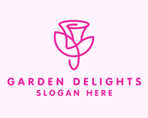 Flower Tulip Garden logo design