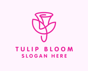 Flower Tulip Garden logo design