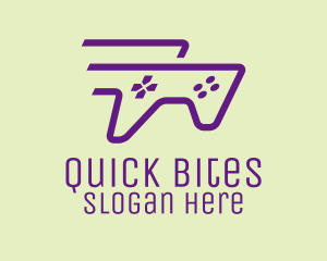 Purple Fast Controller logo design