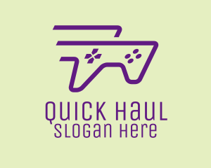 Purple Fast Controller logo design