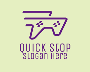 Purple Fast Controller logo design