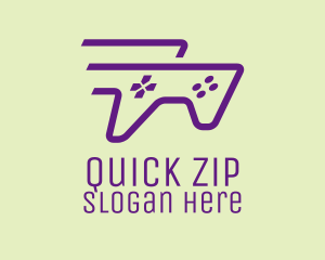 Purple Fast Controller logo design