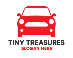 Small Red Car logo design