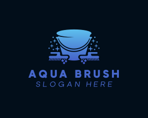 Cleaning Wash Bucket  logo design