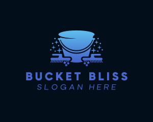 Cleaning Wash Bucket  logo design