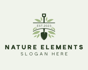 Gardening Shovel Nature logo design