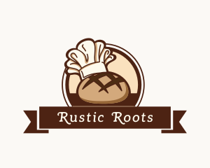 Rustic Bread Baker Toque logo design