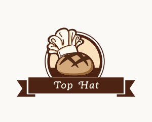 Rustic Bread Baker Toque logo design