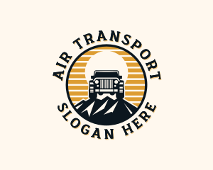 SUV Mountain Transport logo design