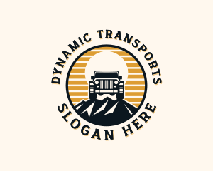 SUV Mountain Transport logo design