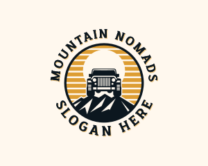 SUV Mountain Transport logo design