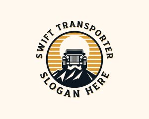 SUV Mountain Transport logo design