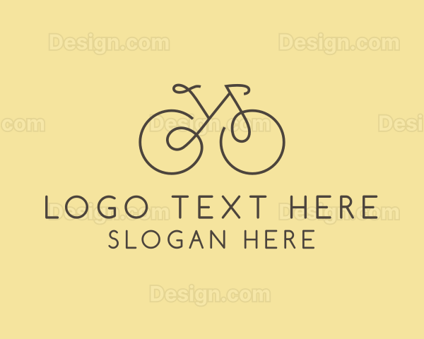 Yellow Bicycle Bike Logo