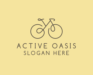 Yellow Bicycle Bike logo design